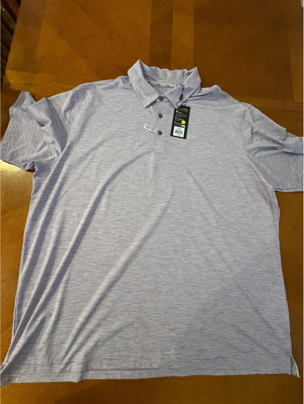Walter Hagen Men's Big & Tall 2X Royal Purple Moisture Wicking Polo Shirt d515